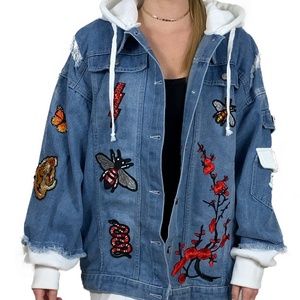 Handmade Embroidered Denim Jacket